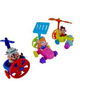Vintage Disney Chip n Dale Rescue Rangers Mini Cars Figures Lot of 3